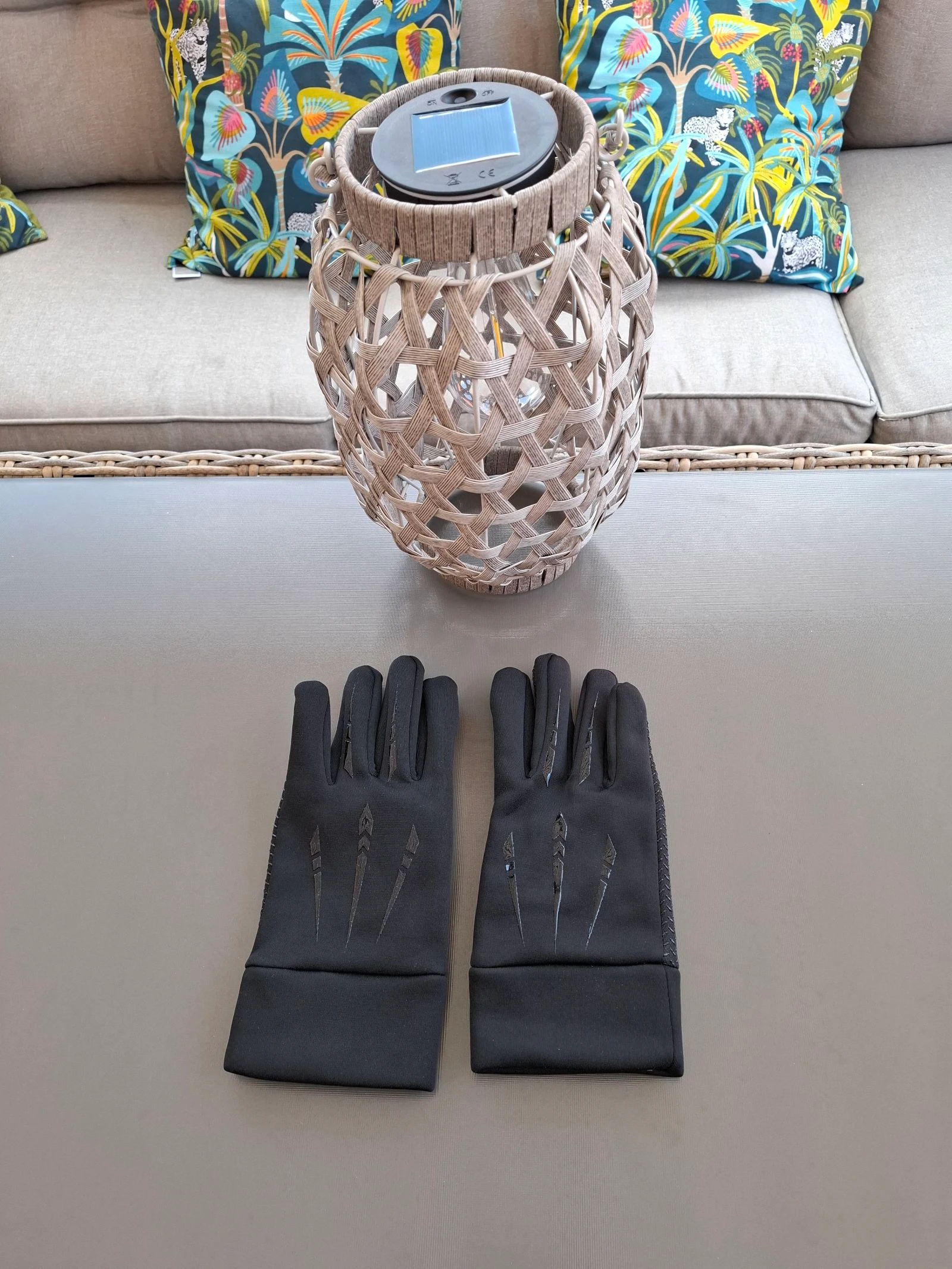 Paire de gants noir Style gothique